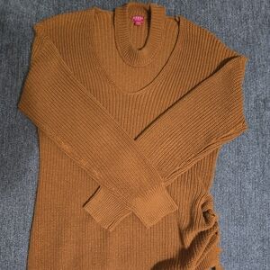 Burnt orange choker sweater